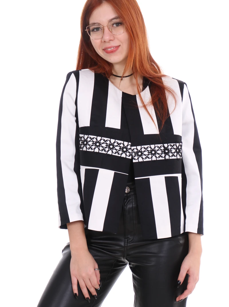 Sacou B&W Stripes