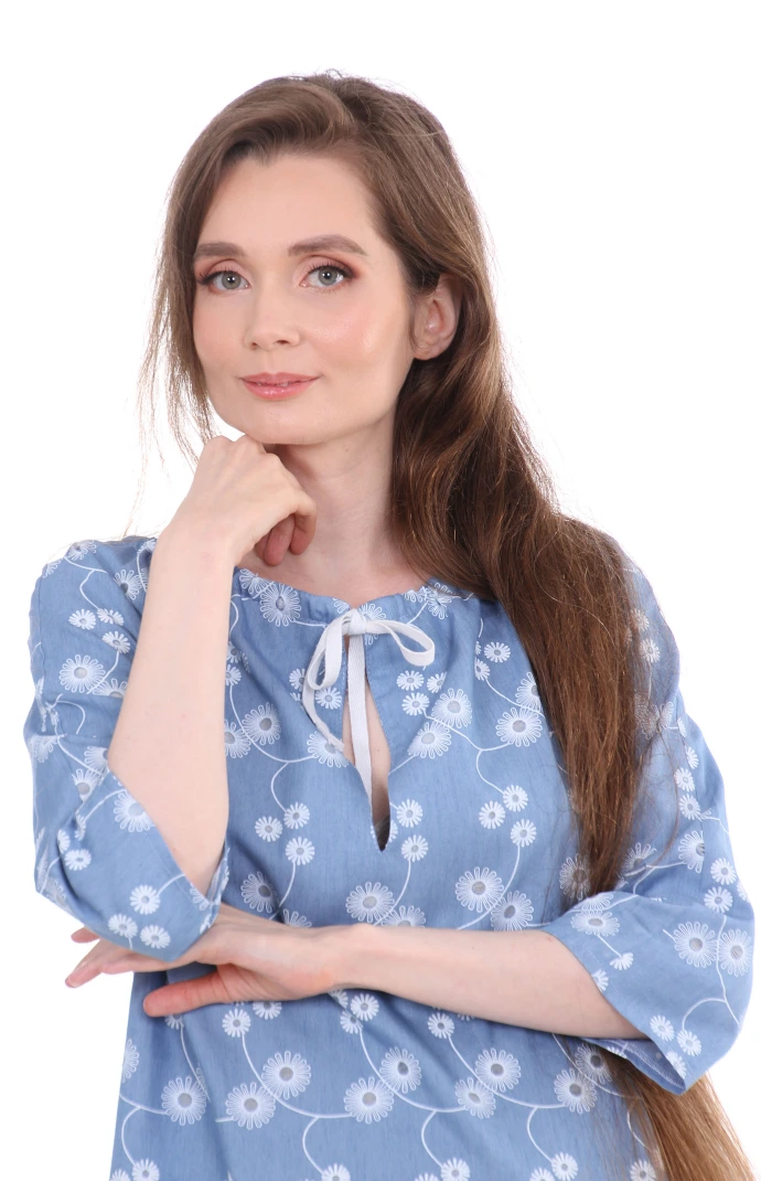Rochie Denim Flowers